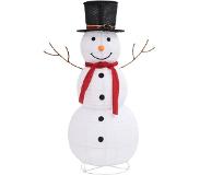 Bigbox Figurine de bonhomme de neige de Noël à LED Tissu 120 cm