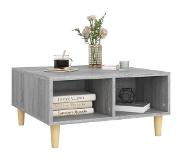 vidaXL Table basse Sonoma gris 60x60x30 cm Aggloméré