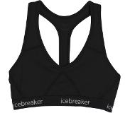 Icebreaker - Vêtements randonnée et alpinisme femme - Sprite Racerback Bra W Black pour Femme, en Laine - Noir