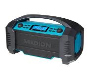 Medion LIFE E66050 Radio de chantier DAB+/Bluetooth | idéale pour les chantiers | le jardin ou le camping | IP54 protection contre les éclab