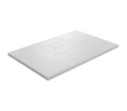 Linie Rumba receveur de douche 120 x 90 cm acrylique blanc mat texture ardoise