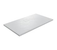 Linie Rumba receveur de douche 140 x 90 cm acrylique blanc mat texture ardoise