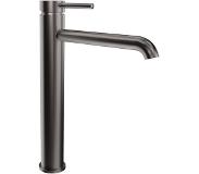 Blaufoss Round robinet de lavabo réhaussé GunMetal brossé