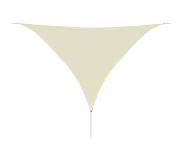 vidaXL Parasol en PEHD triangulaire 5x5x5 m Crème
