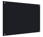 vidaXL Dosseret de cuisine Noir 80x60 cm Verre trempé
