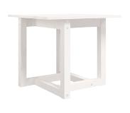 vidaXL Table basse Blanc 50x50x45 cm Bois massif de pin