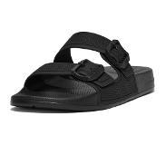 FitFlop Tongs FitFlop Femme iQushion Two-Bar Buckle Slides All Black-Taille 39