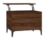 vidaXL Table basse Chêne marron 60x44,5x45 cm Bois d'ingénierie