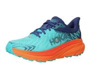 Hoka One One - Chaussures de trail - Challenger 7 Ceramic/Vibrant Orange pour Homme - Bleu