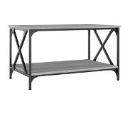 vidaXL Table basse Sonoma gris 80x50x45 cm Bois d'ingénierie et fer