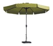 Madison Parasol Flores Luxe 300 cm Rond Vert sage