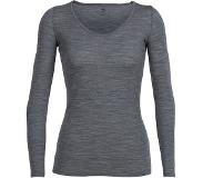 Icebreaker Longsleeve Icebreaker Womens Siren LS Sweetheart Gritstone Heather-S