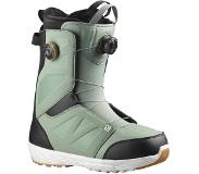 Salomon - Boots snowboard homme - Launch Boa Sj Sage / Black / White pour Homme - Vert