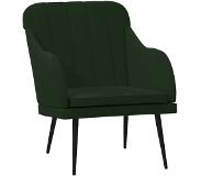 vidaXL Fauteuil Vert foncé 63x76x80 cm Velours