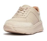 FitFlop Baskets FitFlop Women F-Mode Leather Suede Flatform Sneakers Stone Beige-Taille 39