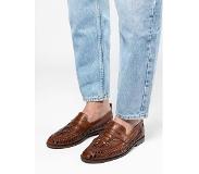 Sacha Slip-on tressées en cuir - marron | Taille 42
