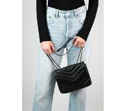 Sacha Sac bandoulière en cuir avec détails matelassés - noir | Taille onesize