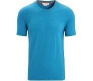 Icebreaker - Vêtements randonnée et alpinisme - M Merino Central Classic SS Tee Geo Blue pour Homme, en Coton - Bleu