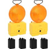 vidaXL Lampes de chantier 2 pcs avec piles 18x8x37 cm