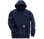 Carhartt Pull Carhartt Men Sleeve Logo Hooded Sweatshirt New Navy-L