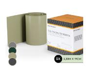 Blumfeldt Bandes pare-vue panneaux de clôture PVC plastique dur 2,53 x 0,19 m