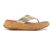 FitFlop Tongs FitFlop Femme F-Mode Leather Cork Flatform Platino-Taille 36