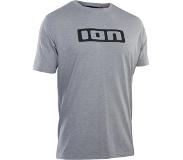iON - Vêtements VTT - Bike Tee Logo SS DR Grey Melange pour Homme, en Coton - Gris