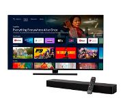 Medion Offre combinée ! LIFE X14399 (MD 30059) QLED Android TV | 108 cm (43'') Smart TV Ultra HD & MEDION P61155 (MD44055) Barre de son