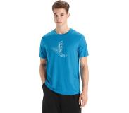 Icebreaker T-Shirt Homme - Tech Lite II Skiing Yeti - Geo Blue