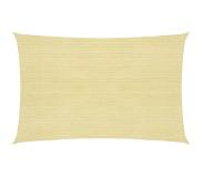 vidaXL Voile d'ombrage 160 g/m² Beige 3,5x5 m PEHD