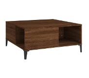 vidaXL Table basse chêne marron 80x80x36,5 cm bois d'ingénierie