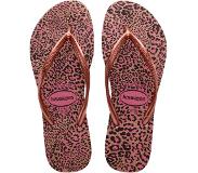 Havaianas Tongs Havaianas Femme Slim Animals Crocus Rose Golden Blush-Taille 41 - 42
