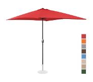 Uniprodo Grand parasol - Rouge - Rectangulaire - 200 x 300 cm