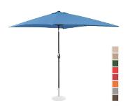 Uniprodo Grand parasol - Bleu - Rectangulaire - 200 x 300 cm - Inclinable