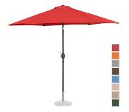Uniprodo Parasol de terrasse – Rouge – Hexagonal – Ø 270 cm – Inclinable
