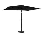 Vonroc Parasol Rapallo 200x300cm – Premium parasol - Anthracite/Black | Incl. concrete base 20 kg