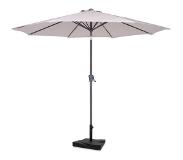 Vonroc Parasol Recanati Ø300cm – Premium parasol - beige | Incl. concrete base 20 kg