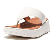 FitFlop Tongs FitFlop Femmes F-Mode Leather Flatform Toe-Post Cream-Taille 40