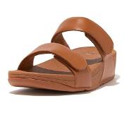 FitFlop Tongs FitFlop Women Lulu Adjustable Leather Slides Light Tan-Taille 39