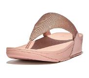 FitFlop Tongs FitFlop Femmes Lulu Shimmerlux Toe-Post Or Rose-Taille 38