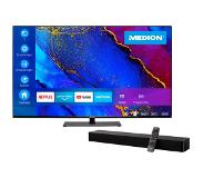 Medion Offre combinée ! LIFE X15026 (MD 31946) Téléviseur LCD intelligent | écran Ultra HD 125,7 cm (50'') & MEDION P61155 (MD44055) Barre d
