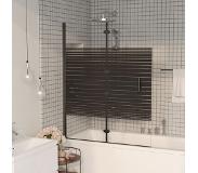 vidaXL Cabine de douche pliable ESG 120x140 cm Noir