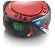 Lenco Radio CD portable Bluetooth SCD-550 Rouge