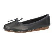 Clarks Ballerines Clarks Women Freckle Ice Navy Leather-Taille 37,5