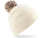 Beechfield Pack 50 Bonnet Snowstar Off White/Mocha - Beechfield B450 - Taille One Size