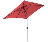Uniprodo Grand parasol - Bordeaux - Rectangulaire - 200 x 300 cm - Inclinable