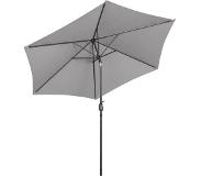 Uniprodo Grand parasol - Gris foncé - Hexagonal - Ø 300 cm - Inclinable