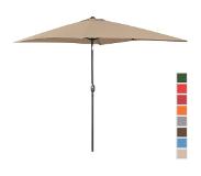 Uniprodo Grand parasol - Taupe - Rectangulaire - 200 x 300 cm - Inclinable