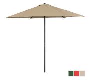 Uniprodo Grand parasol - Taupe - Hexagonal - Ø 270 cm
