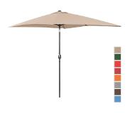 Uniprodo Grand parasol - Crème - Rectangulaire - 200 x 300 cm - Inclinable